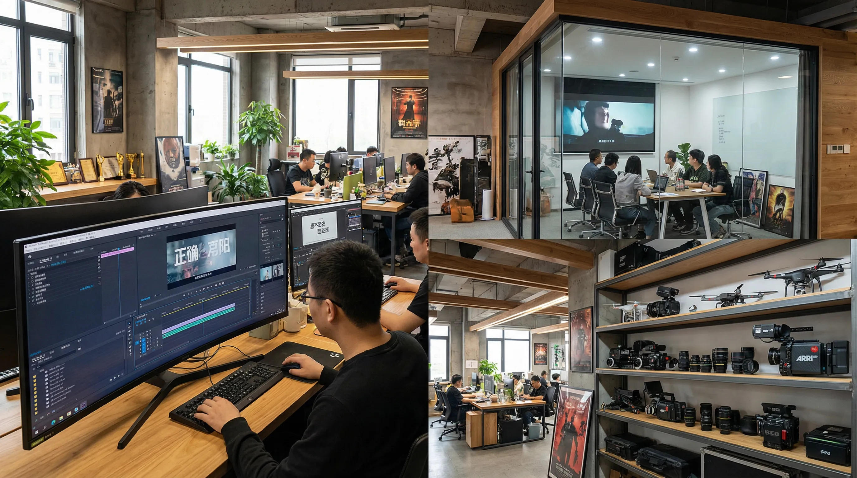 探花影视传媒公司办公室